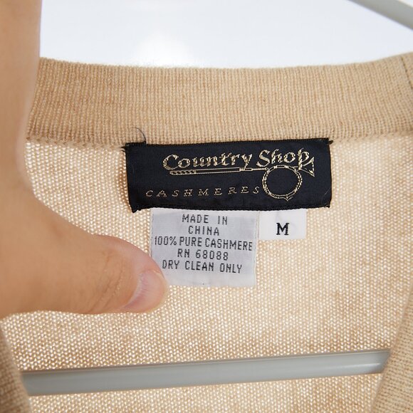 Vintage Country Shop Cashmere Cardigan Sweater Women's Medium - Picture 5 of 6